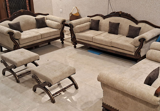 Tufted Leather Sofa